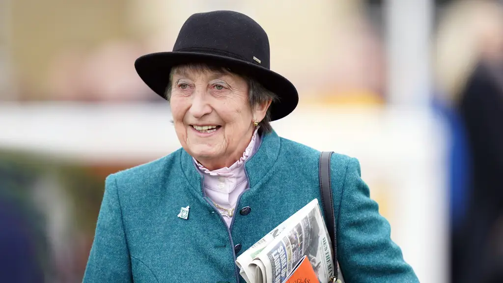 Henrietta Knight was back in the Cheltenham winner’s enclosure (Mike Egerton/PA)